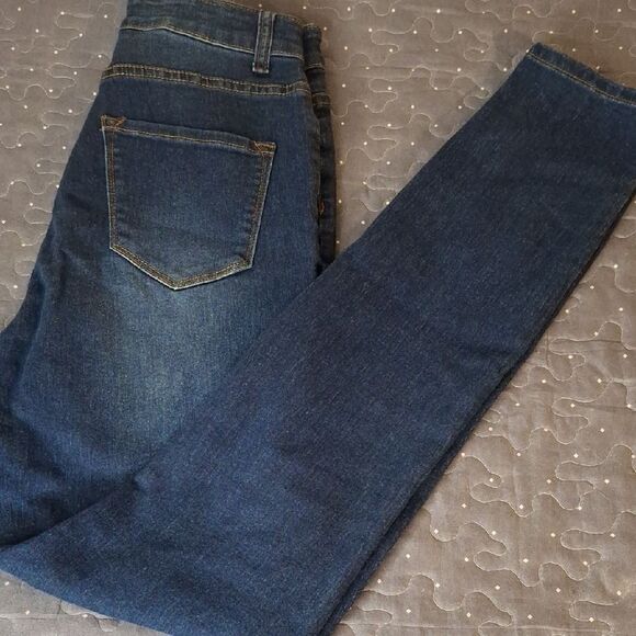 Fashion Nova Women's Blue Skinny Jeans size 11 - Picture 1 of 5